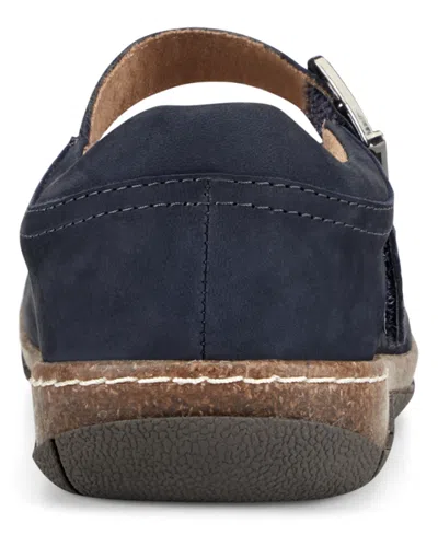 Earth Women's Erie Round Toe Mary Jane Flats In Blue