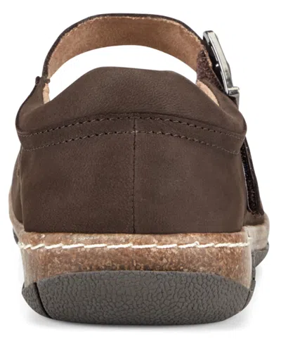 Earth Women's Erie Round Toe Mary Jane Flats In Brown