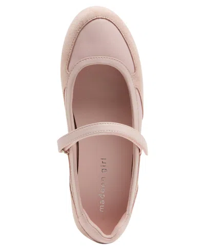 Madden Girl Women's Set Mary-jane Round-toe Ballet Sneakers In Pink