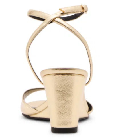 Madden Girl Women's Lainey Two-piece Wedge Sandals In Gold