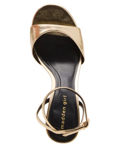 Madden Girl Women's Lainey Two-piece Wedge Sandals In Gold