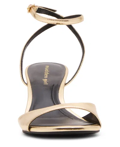 Madden Girl Women's Lainey Two-piece Wedge Sandals In Gold