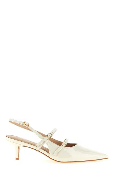 Twinset Twin-set Ciglio Slingback Pointed Kitten Heel In White