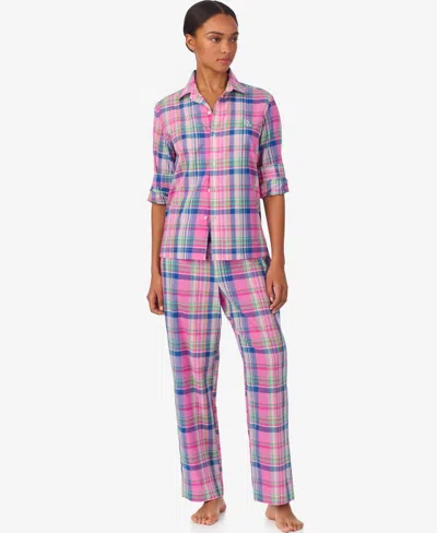 Ralph Lauren Women's Long Pajama Set In Multi