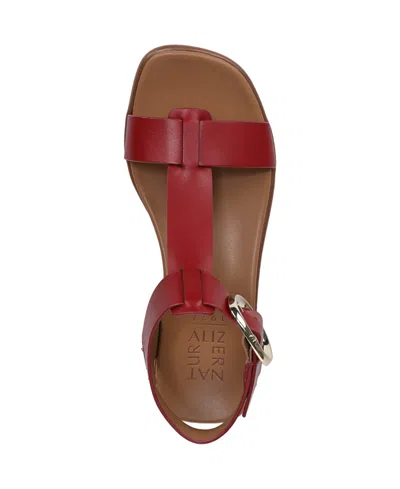 Naturalizer Brandy Ankle Strap Sandal In Red