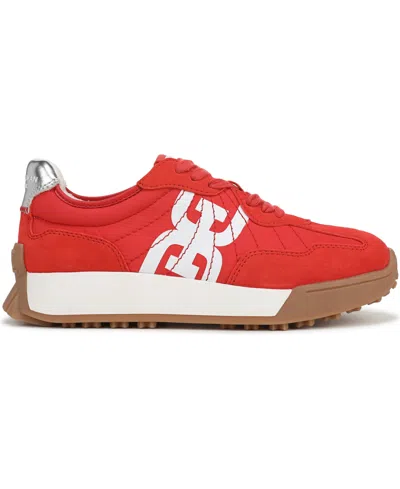Sam Edelman Langley Retro Sneaker In Red