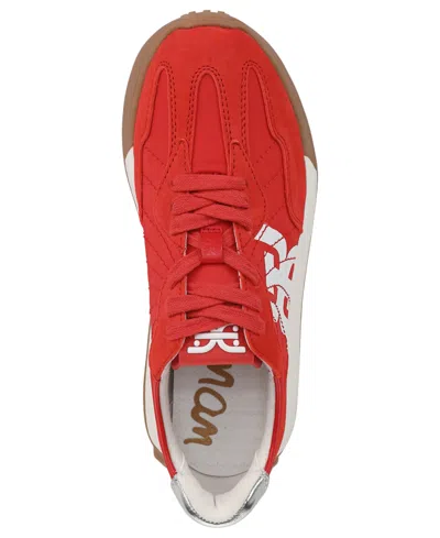 Sam Edelman Langley Retro Sneaker In Red