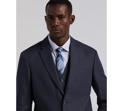 Perry Ellis Men's Linen Blend Herringbone Suit Jacket In Blue