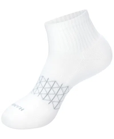 Hanes Men's Ultimate Absolute Comfort Ankle-length Socks, 3-packs In White