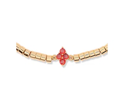 Brook & York Brook And York Bella Birthstone Beaded Stretch Bracelet In Gold