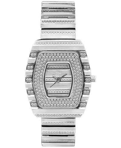 Jbw Women's Atlas Swiss Quartz Stainless Steel Watch, 34mm In Silver