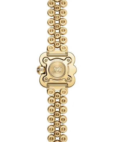 Jbw Women's Atmosphere Crystal Swiss Quartz 18k Gold-plated Stainless Steel Watch, 30mm In Gold