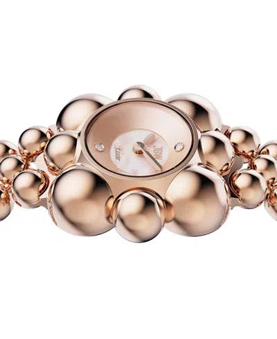 Jbw Women's Atmosphere Swiss Quartz 18k Rose Gold-plated Stainless Steel Watch, 30mm In Gold