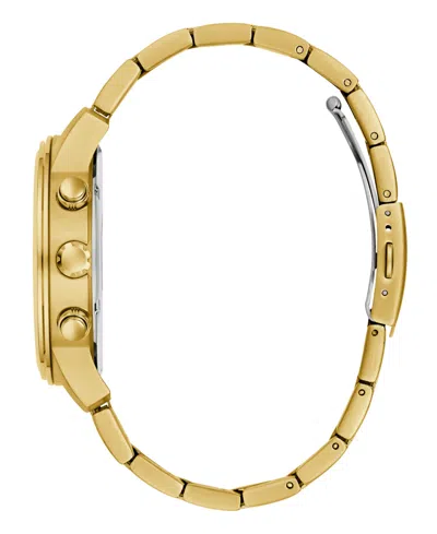 Guess Men's Gold-tone Multi-function Watch, 44mm In Gold