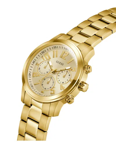 Guess Men's Gold-tone Multi-function Watch, 44mm In Gold