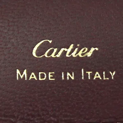 Pre-owned Cartier Beige Leather Wallet (tri-fold) () In Sand