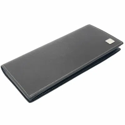 Pre-owned Cartier Dark Brown Leather Long Wallet (bi-fold) ()