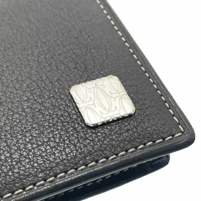 Pre-owned Cartier Dark Brown Leather Long Wallet (bi-fold) ()