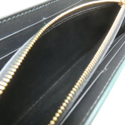 Pre-owned Cartier Green Leather Long Wallet (bi-fold) ()