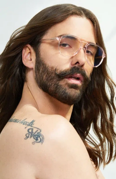 Diff X Jonathan Van Ness Tosca Aviator Blue Light Blocking Sunglasses