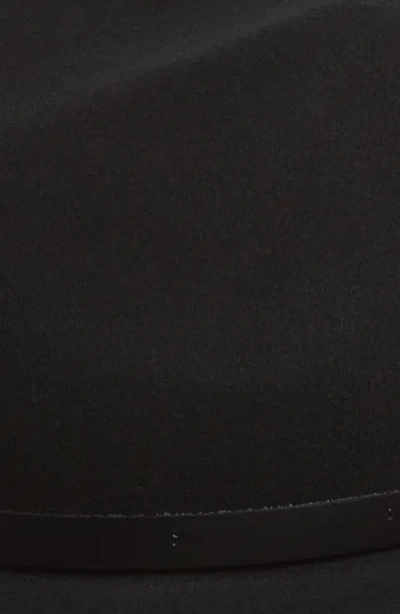 Rag & Bone Floppy Brim Felted Wool Fedora In Black