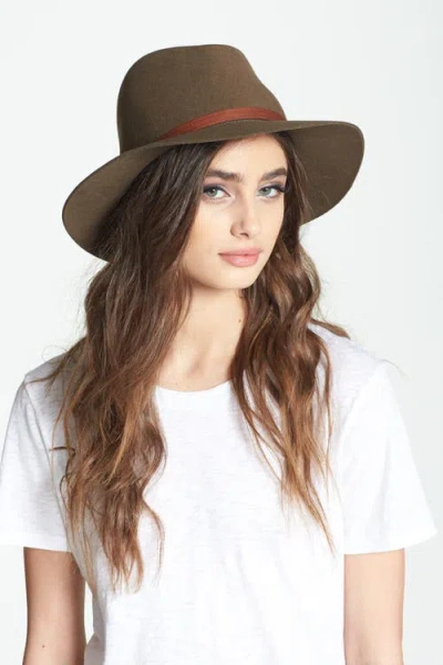 Rag & Bone Floppy Brim Felted Wool Fedora In Black