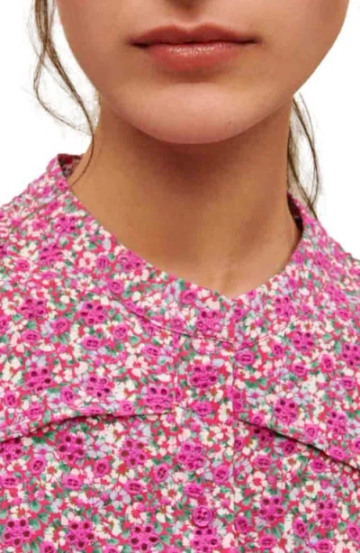 Maje Pyad Floral Print Jumpsuit In Pink