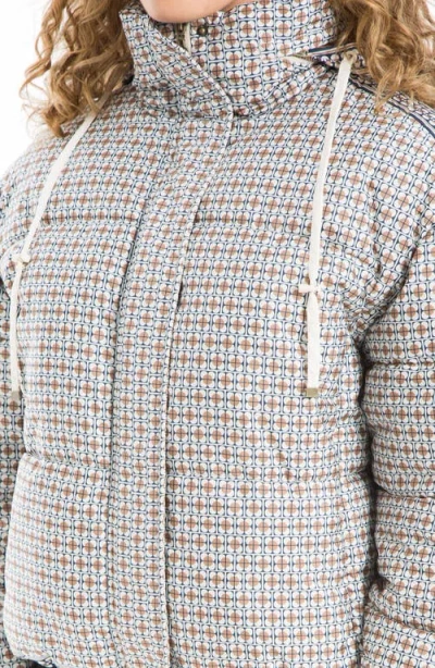 Max Studio Puffer Jacket In Gray