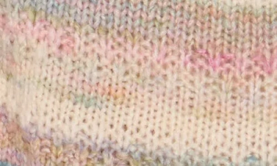 Lush Stripe Button Front Crop Cardigan In Neutral