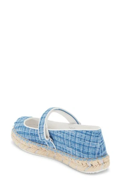 Karl Lagerfeld Paris Mikai Mary Jane Espadrille Flat In Blue