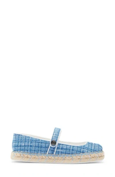 Karl Lagerfeld Paris Mikai Mary Jane Espadrille Flat In Blue