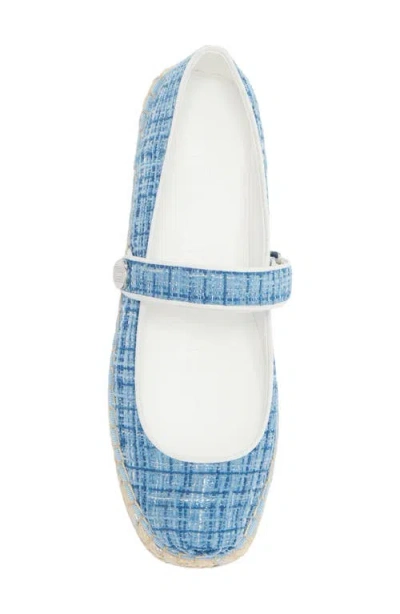 Karl Lagerfeld Paris Mikai Mary Jane Espadrille Flat In Blue