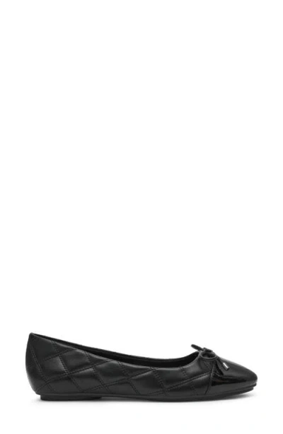 Anne Klein Leyton Cap Toe Ballet Flat In Black
