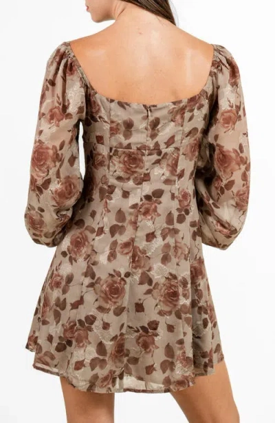 Beivy Sweetheart Jacquard Minidress In Animal Print