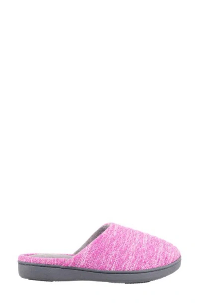 Isotoner Andrea Space Knit Slipper In Pink