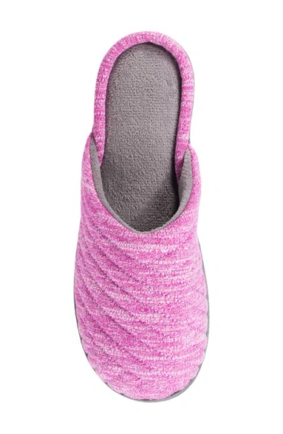 Isotoner Andrea Space Knit Slipper In Pink