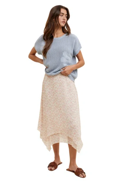 Wishlist Double Layer Midi Skirt In Multi