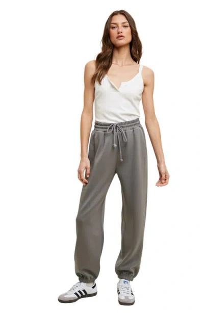 Wishlist Scuba Knit Joggers In Gray