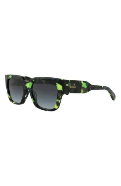 Chloé 54mm Square Sunglasses In Multi