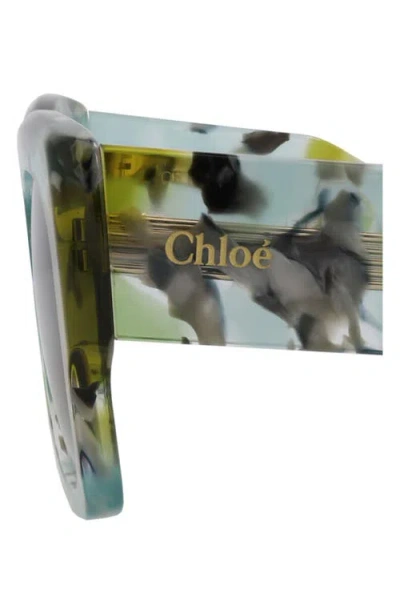 Chloé 55mm Square Sunglasses In Multi