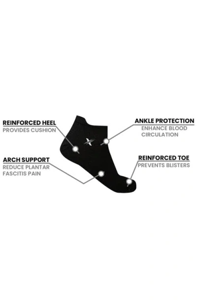 Extreme Fit 3-pack Low Cut Compression Socks In Black