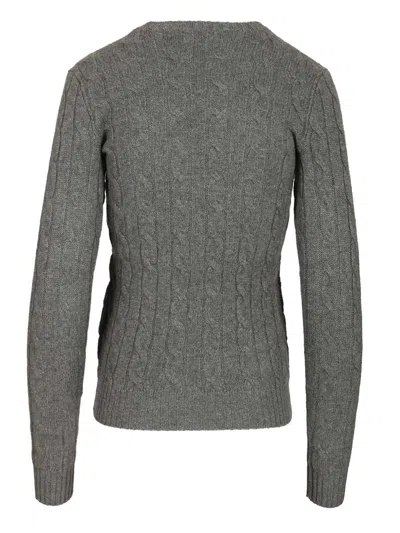 Polo Ralph Lauren Cable-knit Cashmere Sweater Knitwear Grey In Gray