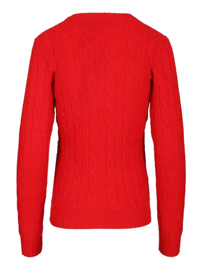 Polo Ralph Lauren Cable-knit Cashmere Sweater Knitwear Red In Red
