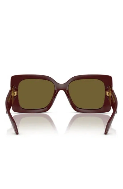 Versace 54mm Irregular Sunglasses In Green