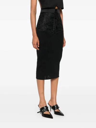 Dolce & Gabbana Midi Skirt In Black