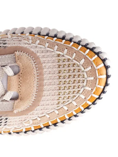 Chloé Multicolor Fabric Nama Sneakers In Neutral