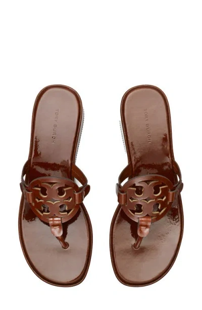 Tory Burch Miller Platform Wedge Flip Flop In Brown