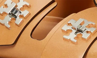 Tory Burch T Lock Sport Slide Sandal In Brown