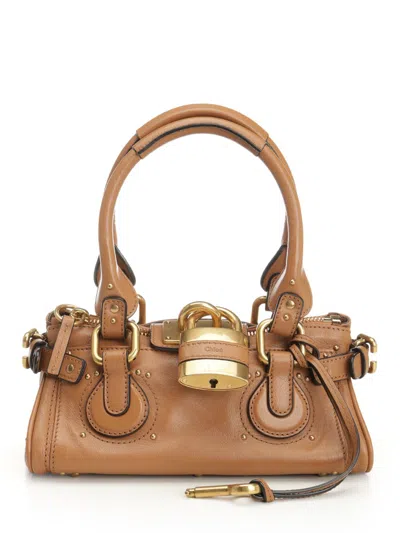 Chloé Womens Mustang Brown Paddington Small Leather Top-handle Bag In Brown