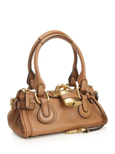 Chloé Womens Mustang Brown Paddington Small Leather Top-handle Bag In Brown